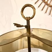 Lampe bouillotte ancienne en laiton – 3 lumières