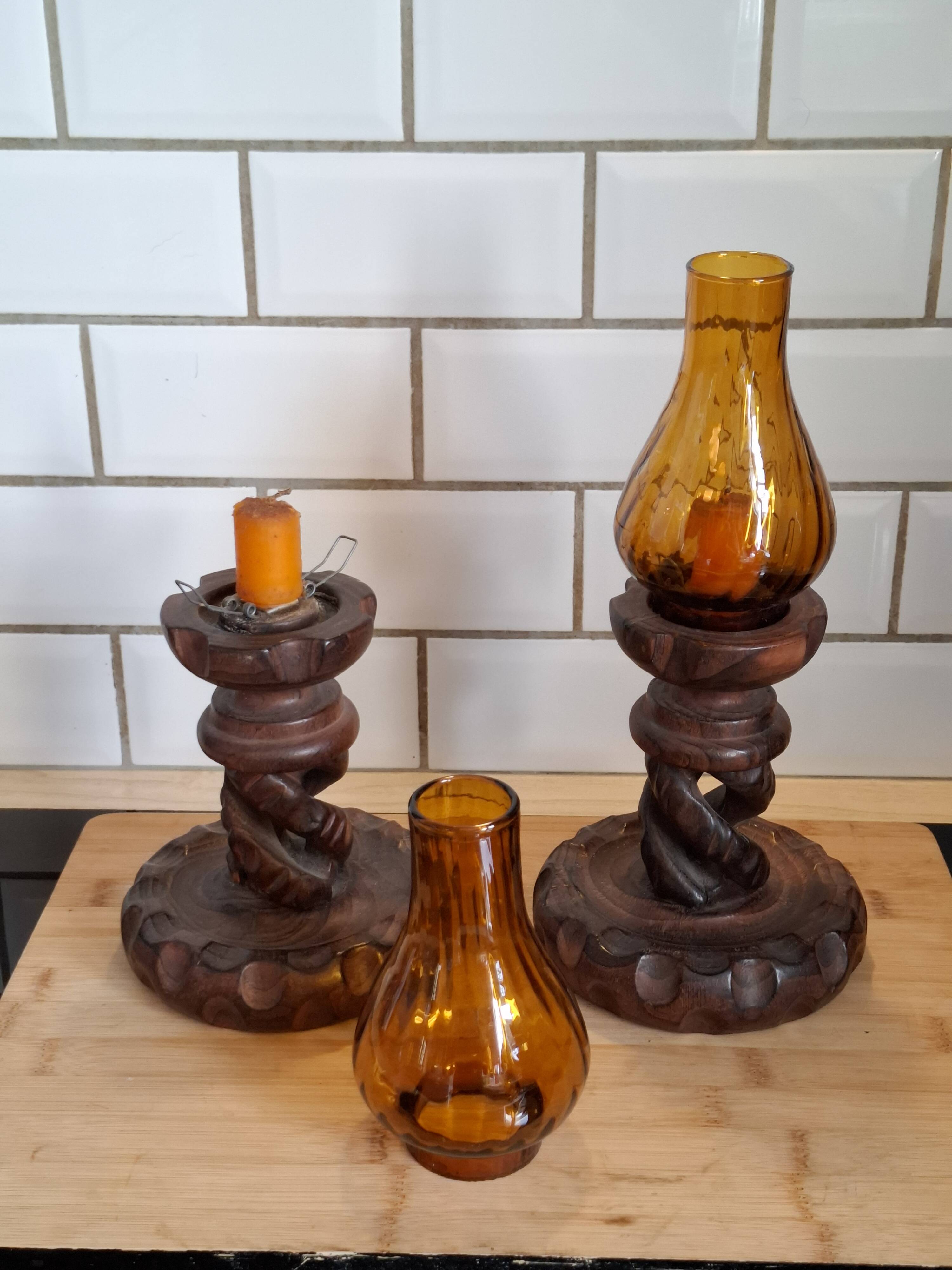 Pair of Arts and Crafts candlesticks