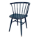 Mid-Century Scandinavian Design Curved Spindle Back Side Chair, Denmark, 1960s