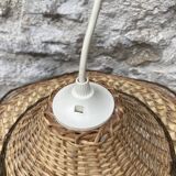 Vintage wicker pendant light