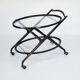 Ebonized Wood and Glass Bar Cart by Cesare Lacca, Italy 1950s