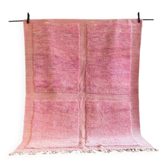 Tapis rose fait main traditionnelle 250cmx150cm