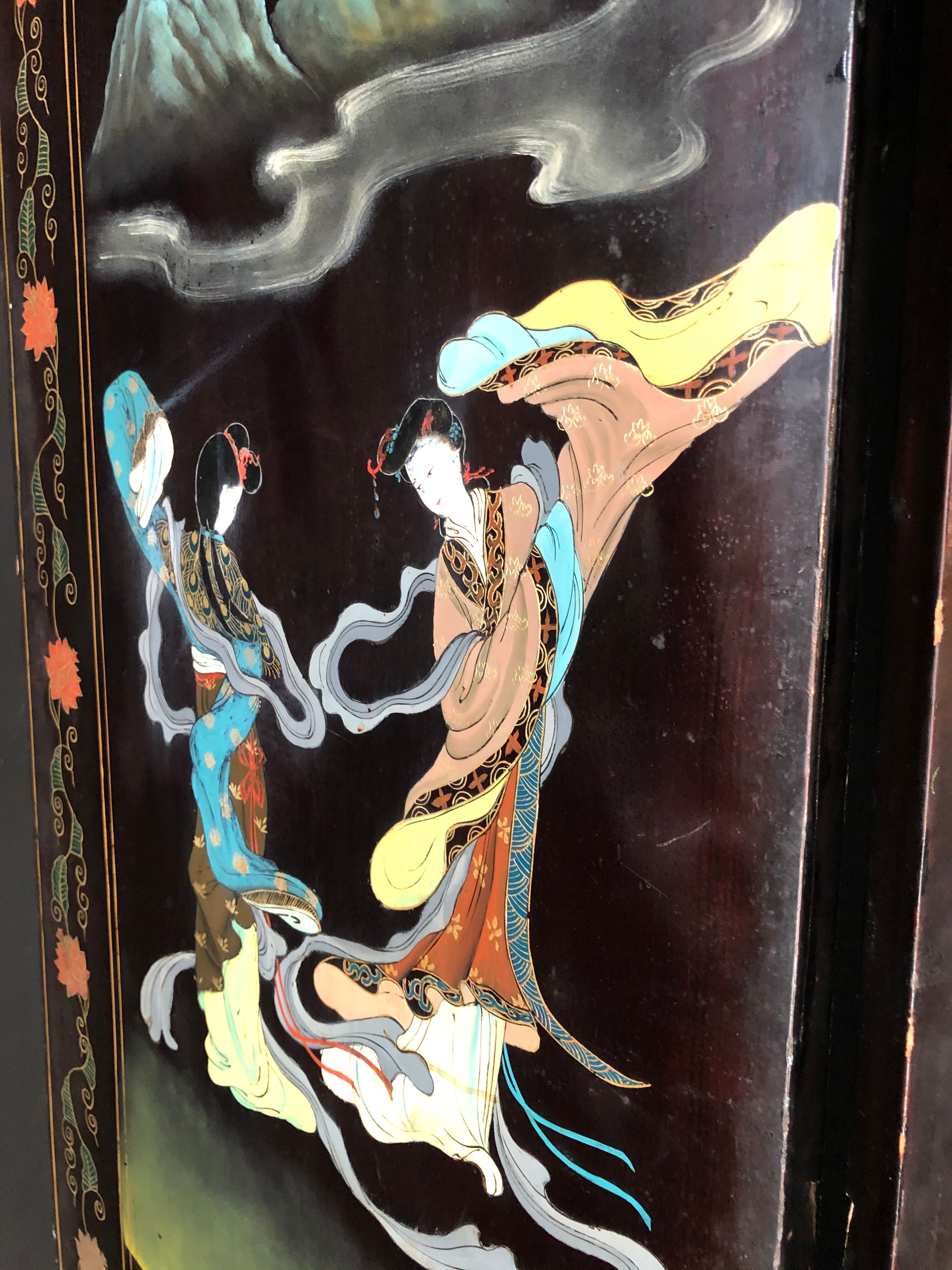 Chinese screen at the end of 19th