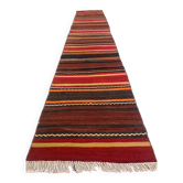 Old Turkish narrow Kilim Runner 320x58 cm shabby chic, vintage kelim