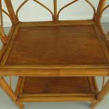 Bamboo rattan shelf, 60/70s