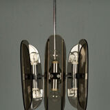 Lustre en verre fumé des années 1960