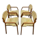 Fauteuils rétro ton de ludvík volák, tchécoslovaquie des années 1960 | ensemble de 4 chaises