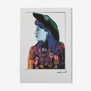 Lithographie « Annie Oakley »  des années 1980