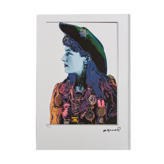 Lithographie « Annie Oakley »  des années 1980