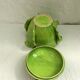 Green green-sized jar covered in cabbage-shaped dabbling: H-25cm- D-28cm-