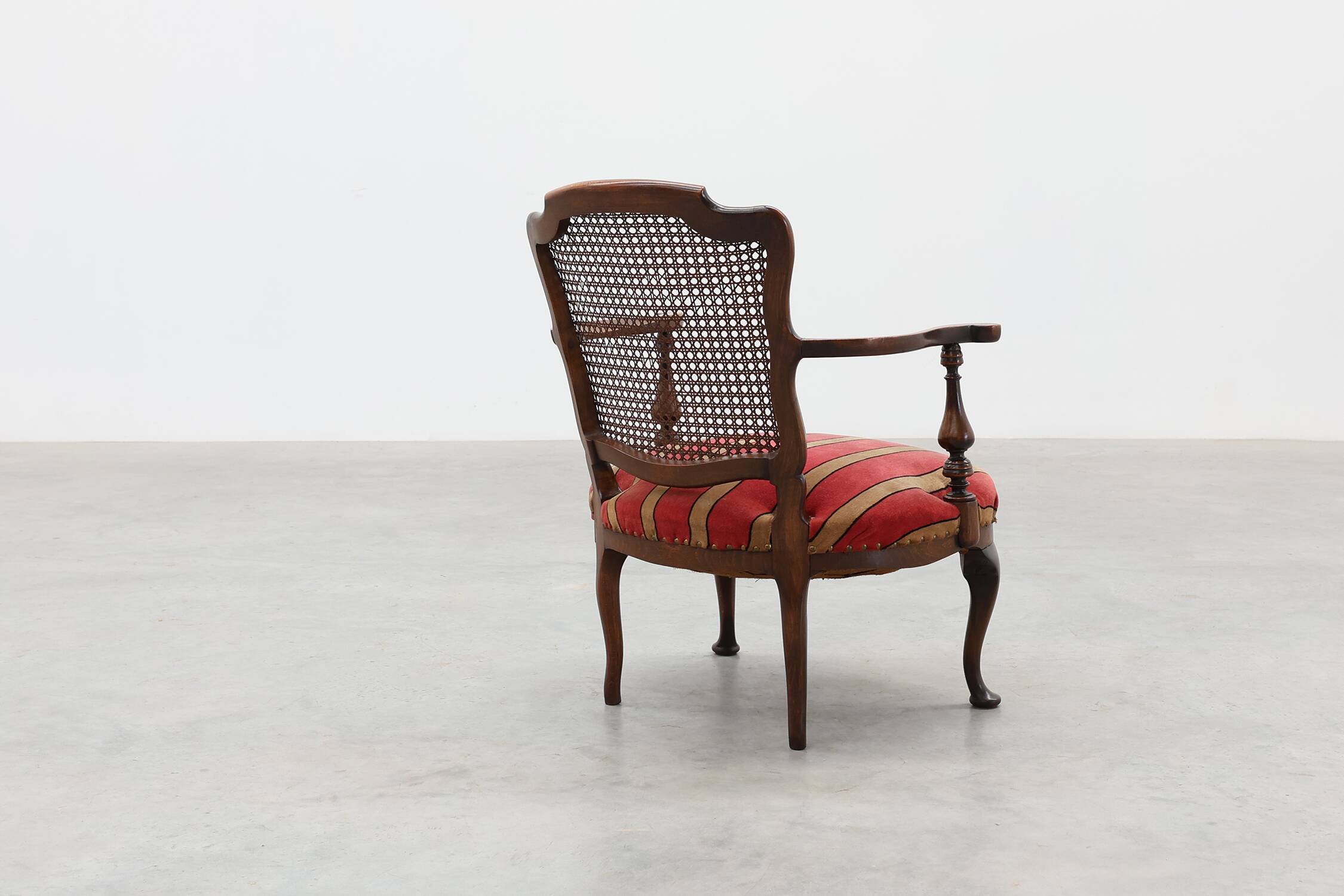 Louis XV‑Style Oak and Cane Armchair, France, circa 1890