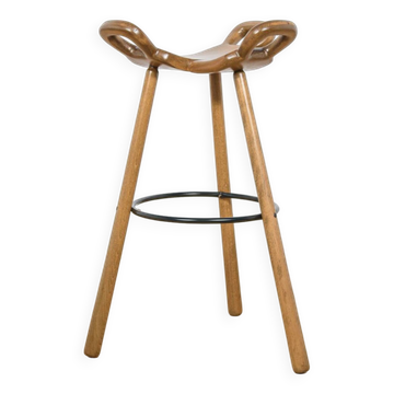Brutalist Spanish Marbella Bar Stool, 1970s