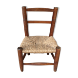 Child chair seated mulched