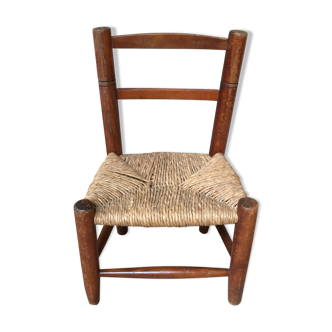 Child chair seated mulched