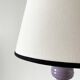 Vintage purple lacquered metal lamp from the 1970s
