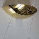 40 cm half-moon brass wall light