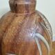 Decorative jar in painted solid wood, 57 cm