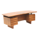 Large rosewood boomerang desk / executive desk from the 1960s