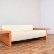 Italian Leather Sofa from Giorgetti, 1980s.