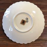 Plat marguerite Gien poignée en bois