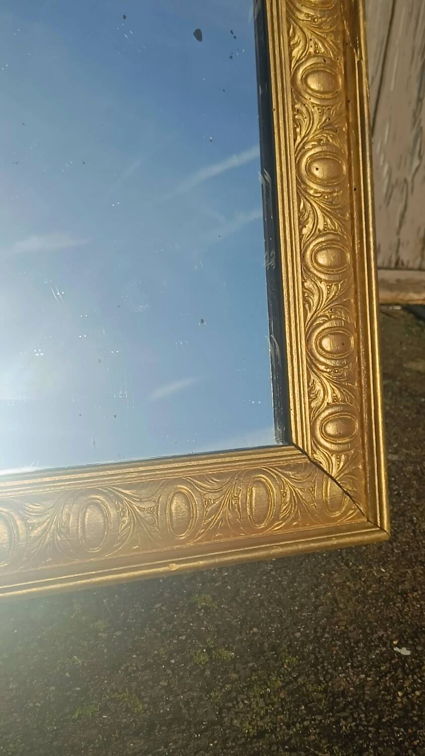 Antique gilded mirror