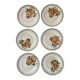 6 Digoin Sarreguemines Adele dinner plates 1940s 1950s