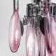 Chandelier 6 lights glass 70
