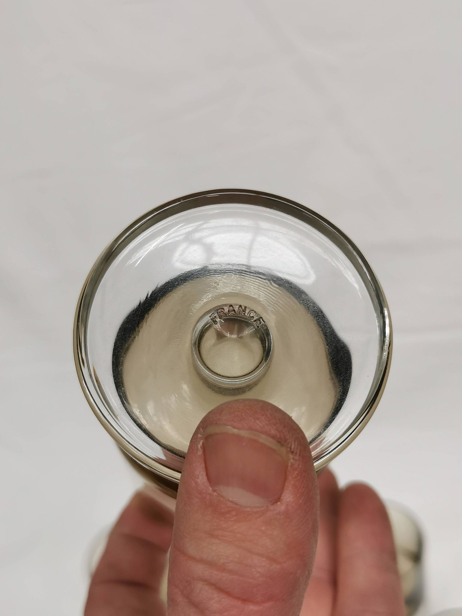 Vintage 70s stemmed glasses, lot of 10 smoked Luminarc verrines