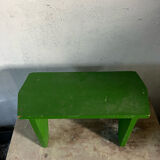 Green wood bench stool