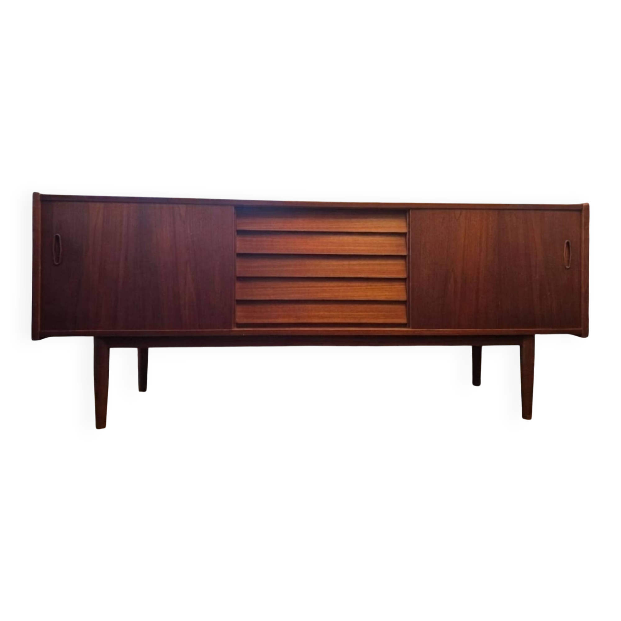 Rare - Large Swedish sideboard in teak - "Trio" model by Nils Jonsson
