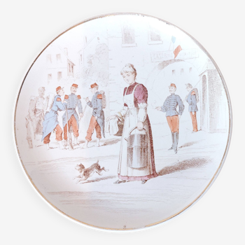 Terre de Fer talking plate Creil et Montereau N°9 merchant series