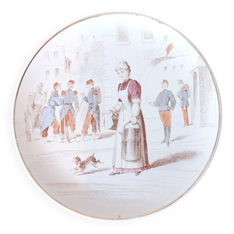 Terre de Fer talking plate Creil et Montereau N°9 merchant series