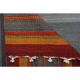 1970s Turkish Oushak Handmade Wool Cotton Orange Kilim Runner 72x252