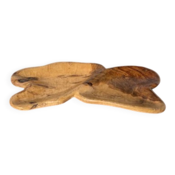 Olive wood dish, 1970s