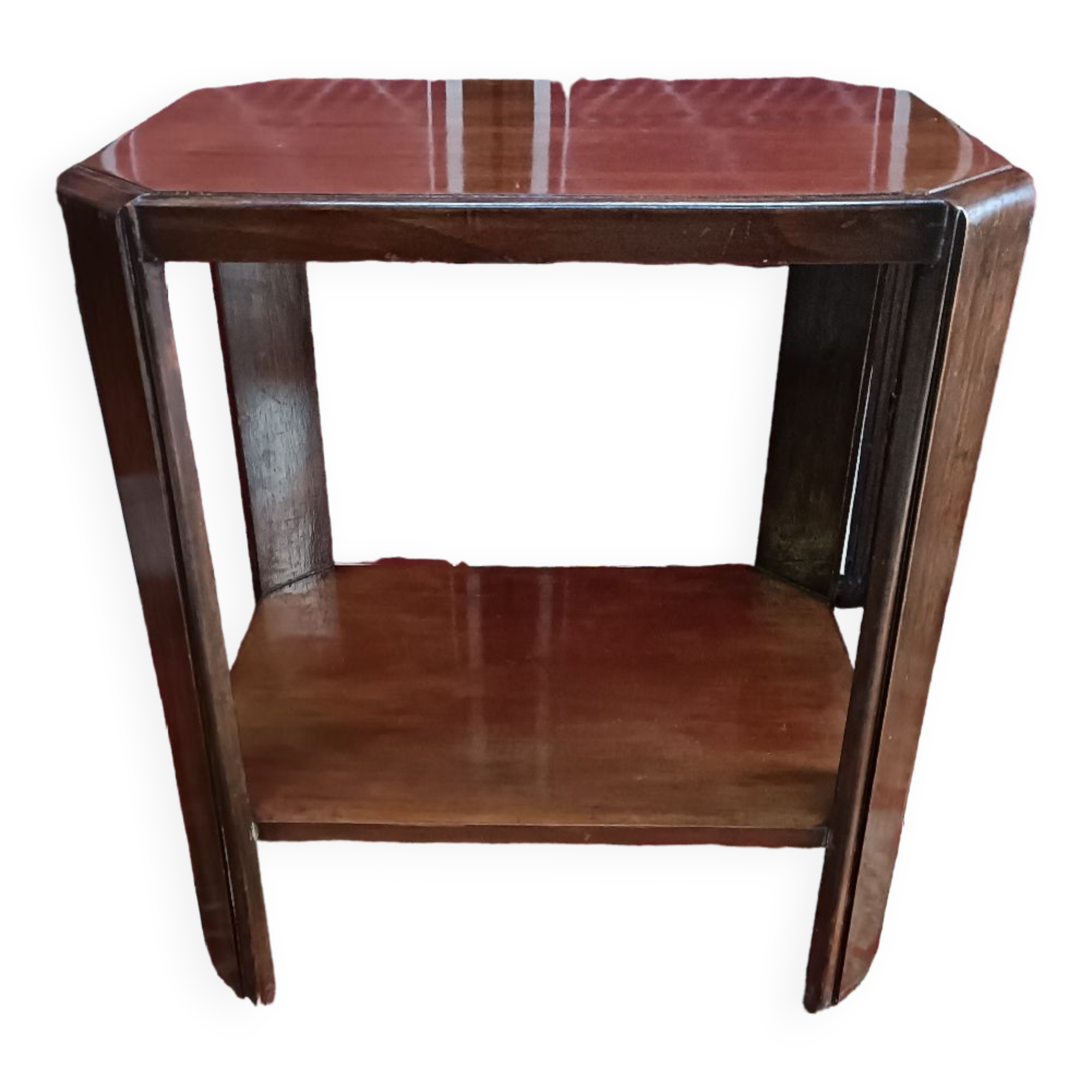 Old small art-deco pedestal table