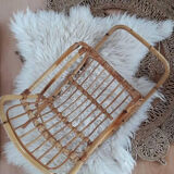 Vintage childrens rattan rocking chair