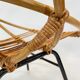 Fauteuil vintage en rotin par Dirk van Sliedregt Rohe Noordwolde 1960 aux Pays-Bas