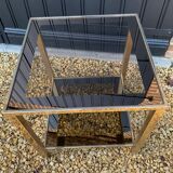 Brass side table