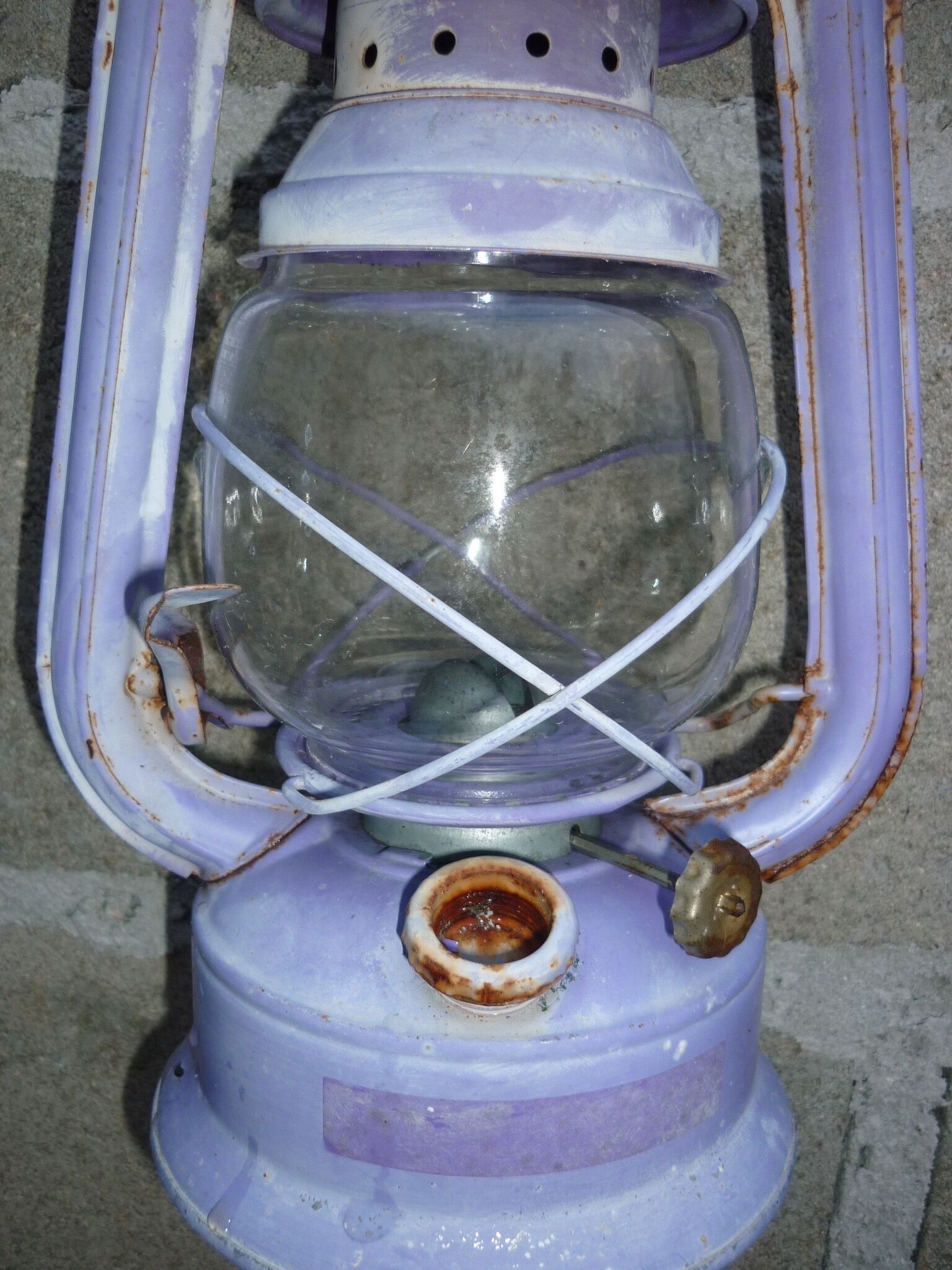 Guillouard purple oil storm lamp