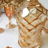 Amber glass liquor service