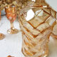 Amber glass liquor service