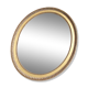 Miroir doré ovale vintage, 58x48 cm