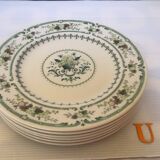 Six Royal Doulton Provençal dinner plates