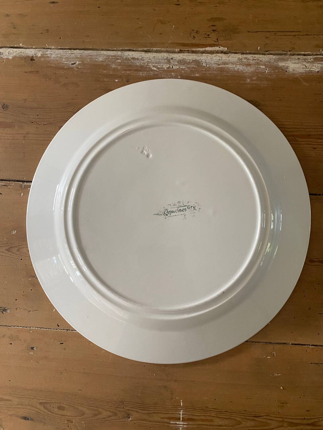 Round dish bfk boch brothers keramis nasturtium model, large model