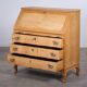 Mid-Century Danish Oak Drop-Front Secretary, 1960s