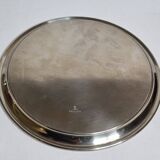 Two egg cups under a silver metal bell with “Gombault” presentation tray, 28 cm