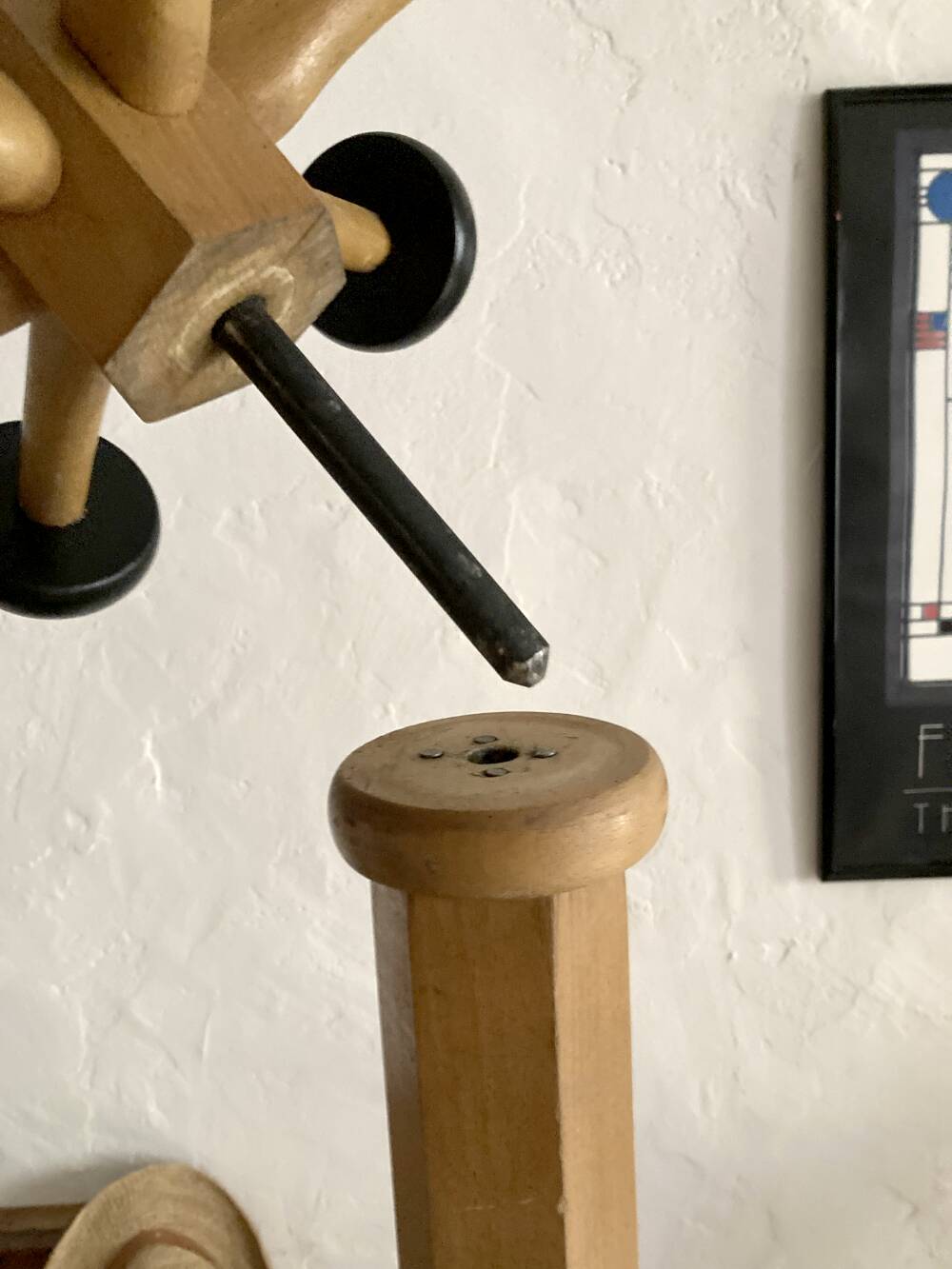 Portemanteau en bois de hêtre Stella, années 1950