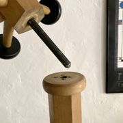 Stella beechwood coat rack, 1950s