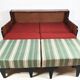 Art deco walnut sofa bed, 1960s
