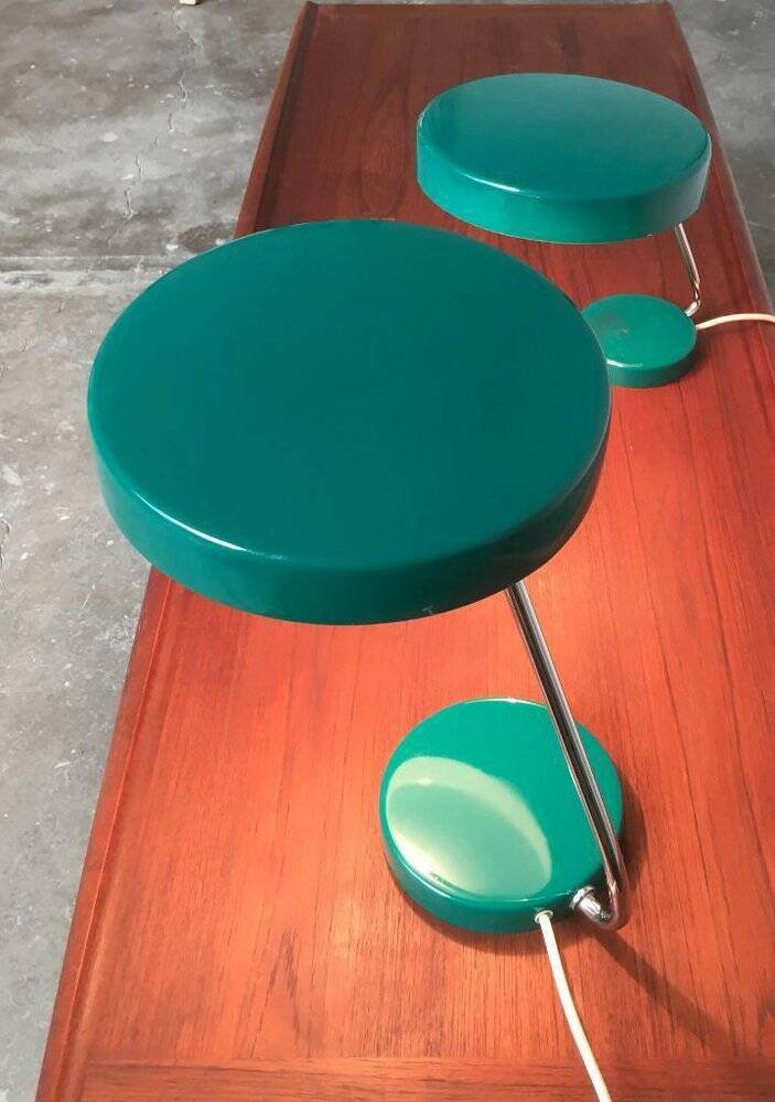 Mid-Century German Minimalist 6658 Table Lamps from Kaiser Idell / Kaiser Leuchten, 1960s, Set of 2